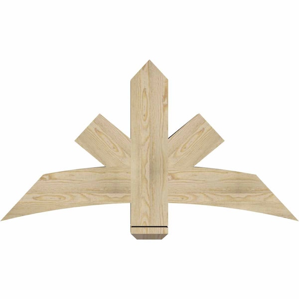 Ekena Millwork Alberta Rough Sawn Timber Gable Bracket, Douglas Fir, 48"W x 26"H x 6"D x 6"F, 13/12 Pitch GBW048X26X0606ALB00RDF - main